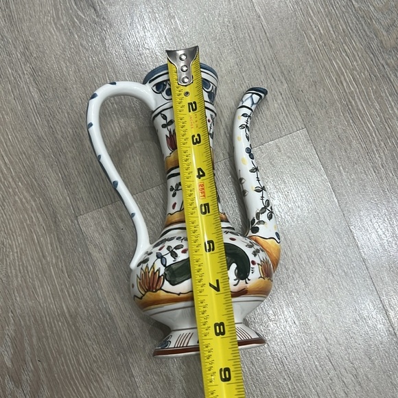 Portuguese Estrealla Conimbriga Ceramics Handpainted signed bottom vase decor - Picture 5 of 5